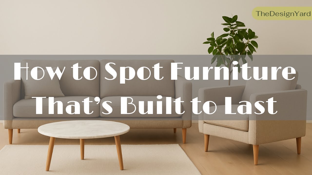 Spotting Quality Furniture – Don’t Get Fooled by Looks