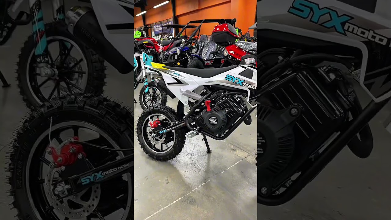 Мотоциклы Icebear Syxmoto 60 куб. см с ручным стартом для детей и подростков. #рождественскиепред...