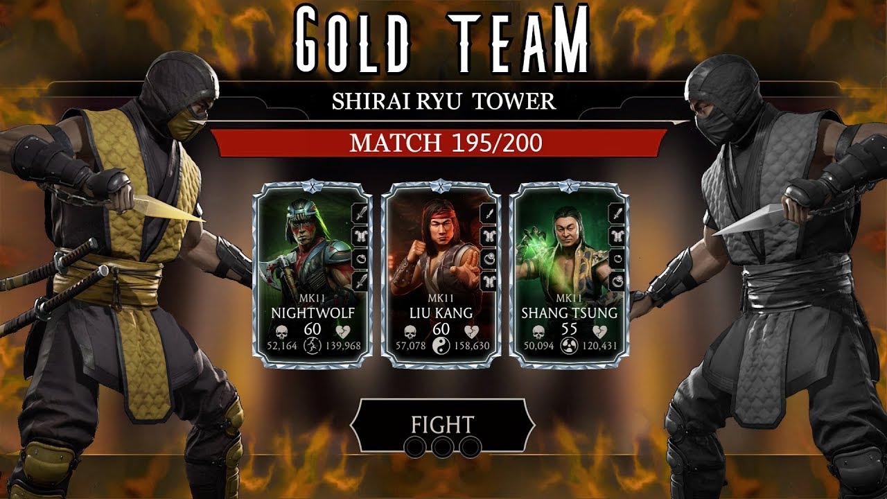 Shirai Ryu Tower (Reforge) 195 Battle Gold Team Strategy (Mortal Kombat Mobile)