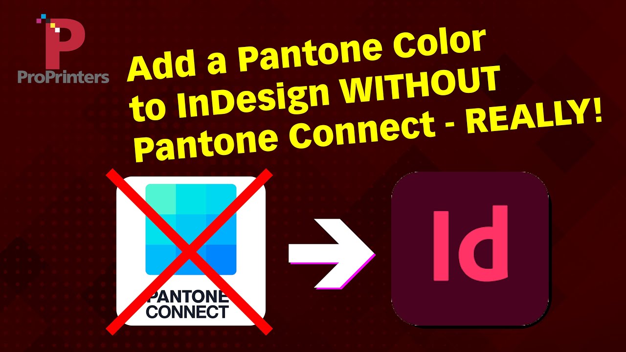 Add a Pantone Color to InDesign without Using Pantone Connect