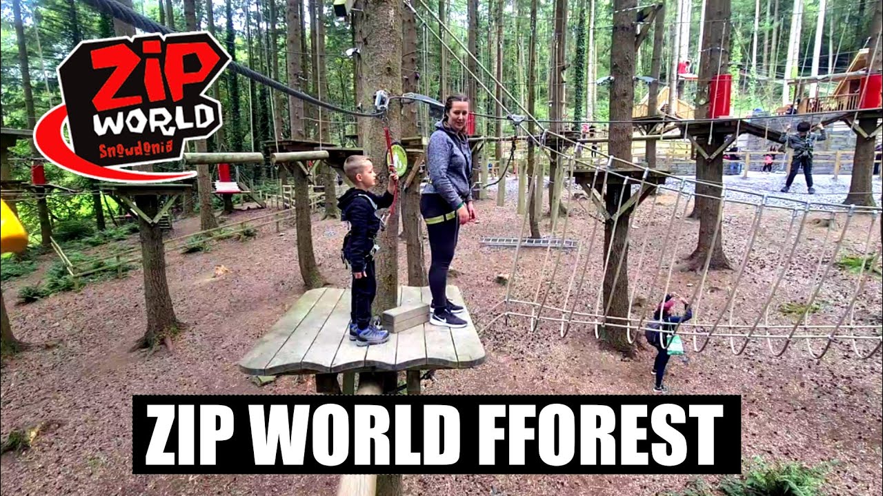 Aerial Adventure In Treetop Nets At Zip World Wales