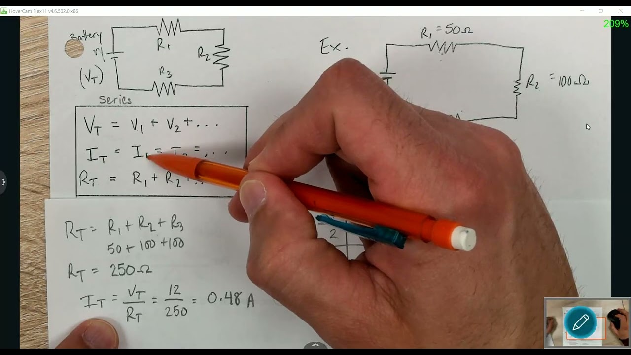 Finding unknown resistance, current, or voltage in a series circuit