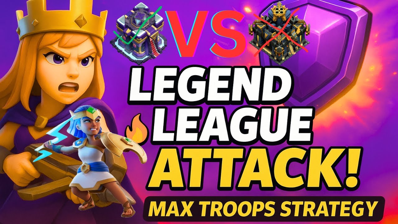 LEGEND LEAGUE Attack Strategy 2025 | Easy 3 Star Tips | RC | Root Rider | ICE GOLEM | LOON | WIZ |