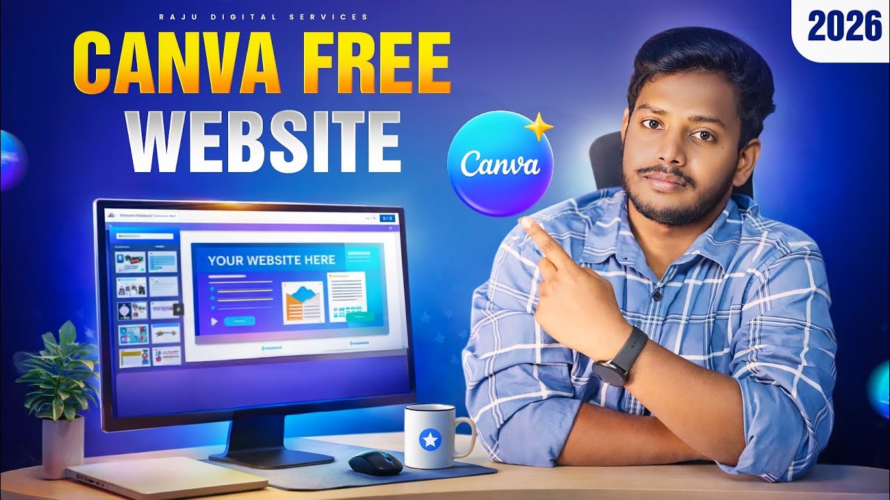 How to Create a Website Using Canva for Free in Telugu | Create Free Website Telugu #canvas