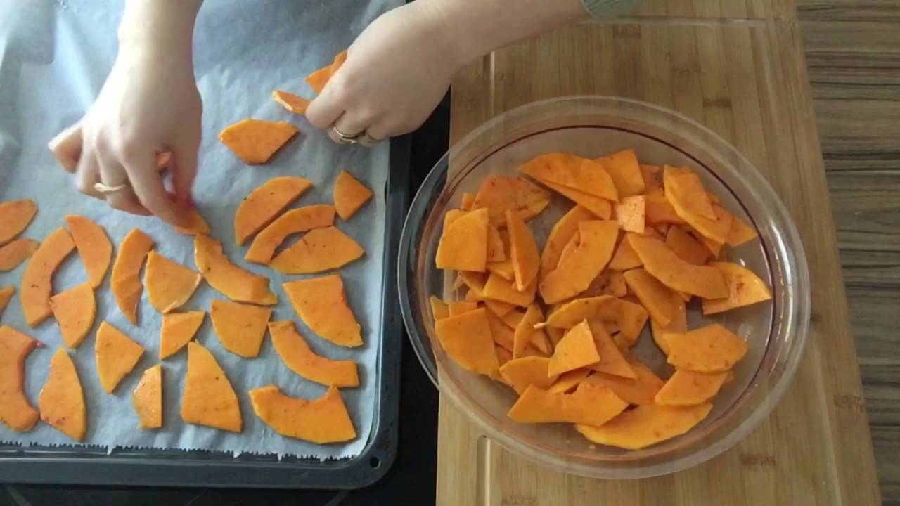 Kürbischips / Butternut Kürbis Chips / Gemüsechips / Low Carb Chips