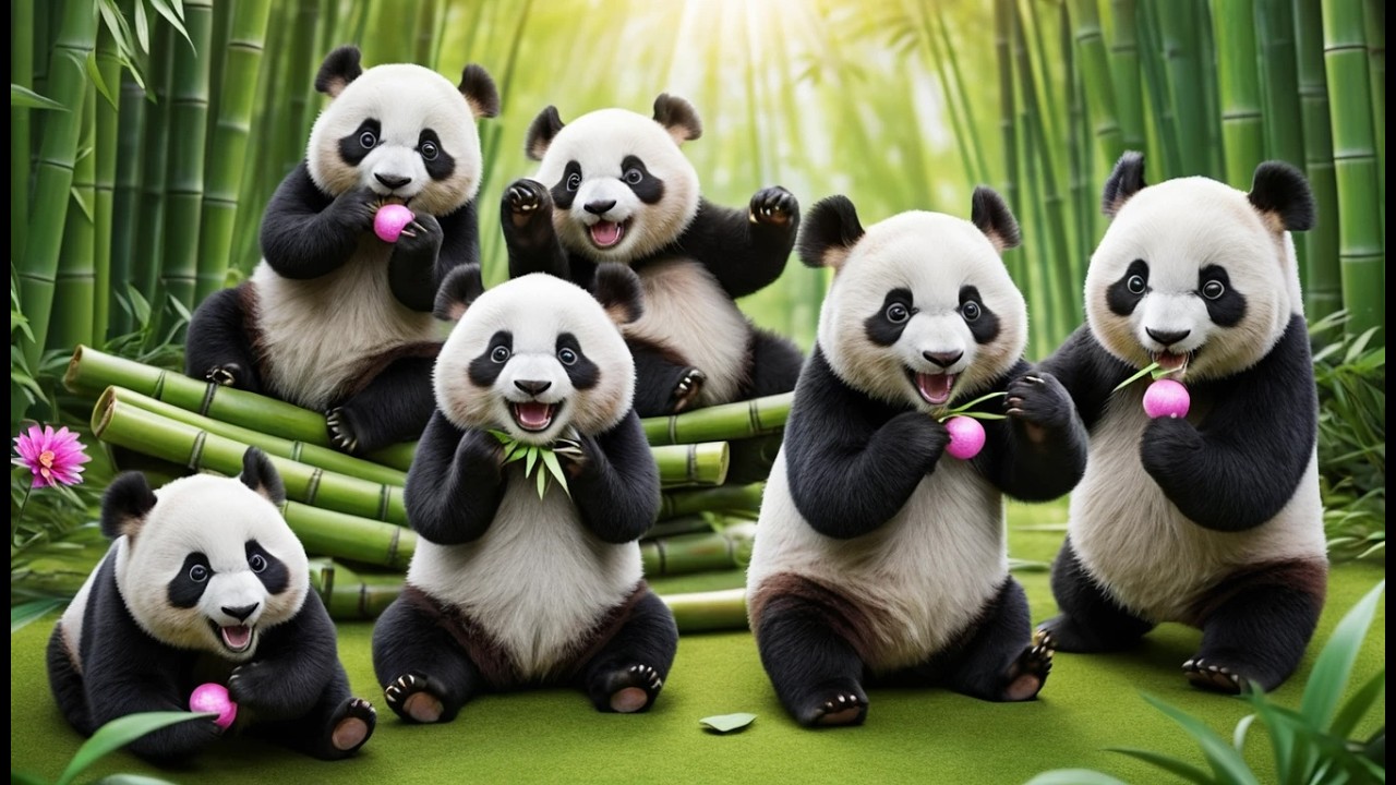 Five Little Pandas Hug Hug Hug | Kindness Song & Counting Rhymes for Kids