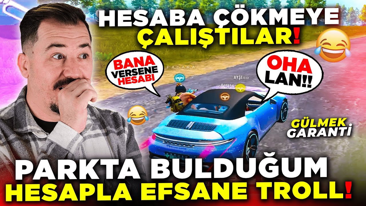 HESABI PARKTA BULDUM DEDİM 😅 &Ccedil;&Ouml;KMEYE &Ccedil;ALIŞTILAR - Pubg Mobile Troll