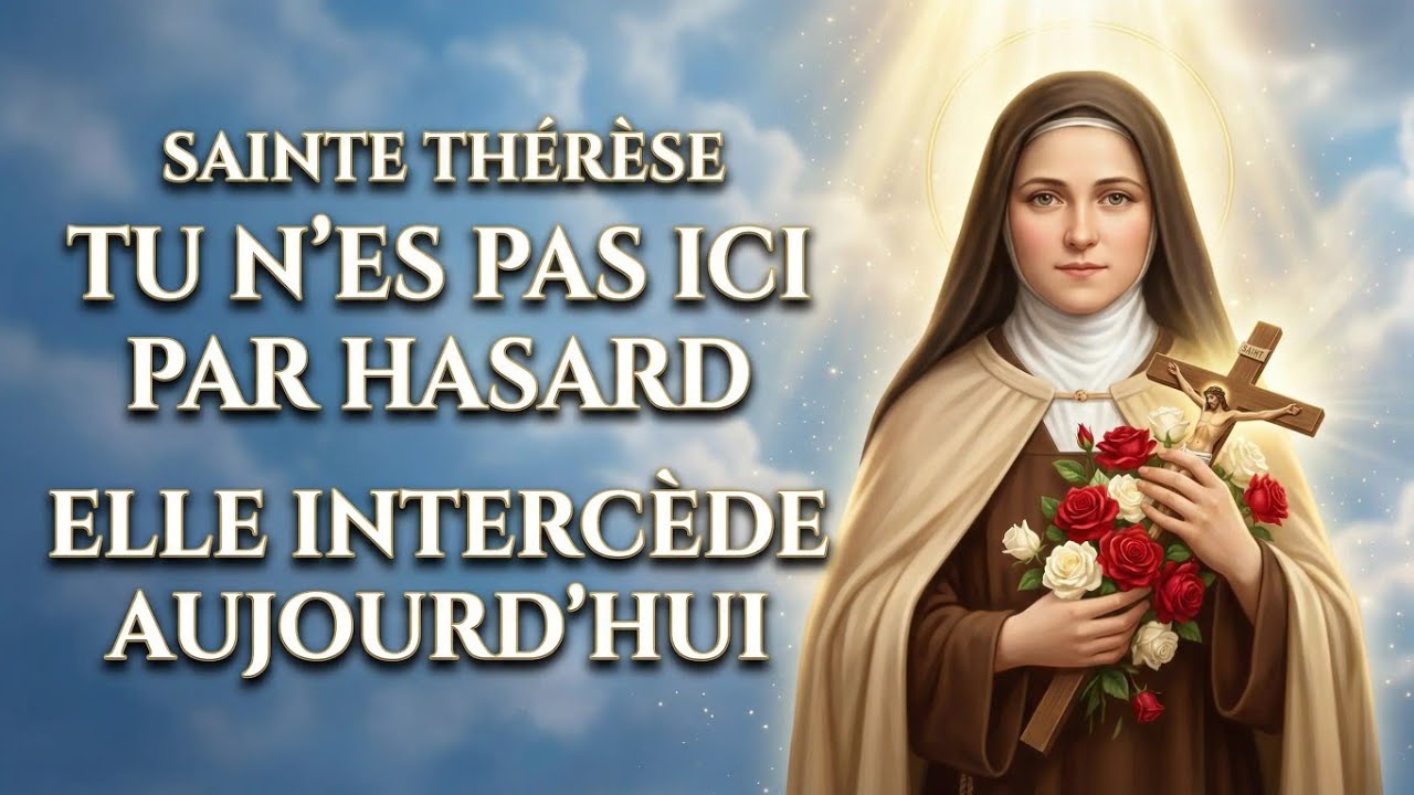 🚨 TU N’ES PAS ICI PAR HASARD… SAINTE THÉRÈSE INTERCÈDE POUR TOI AUJOURD’HUI 🙏