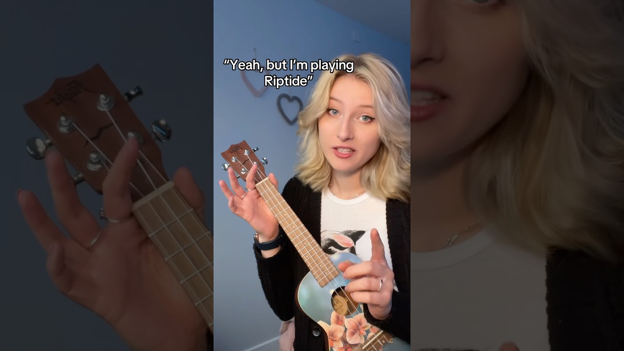 Only song I can play 😅 #ukulele #riptide #ukuleleplayer #musicmemes