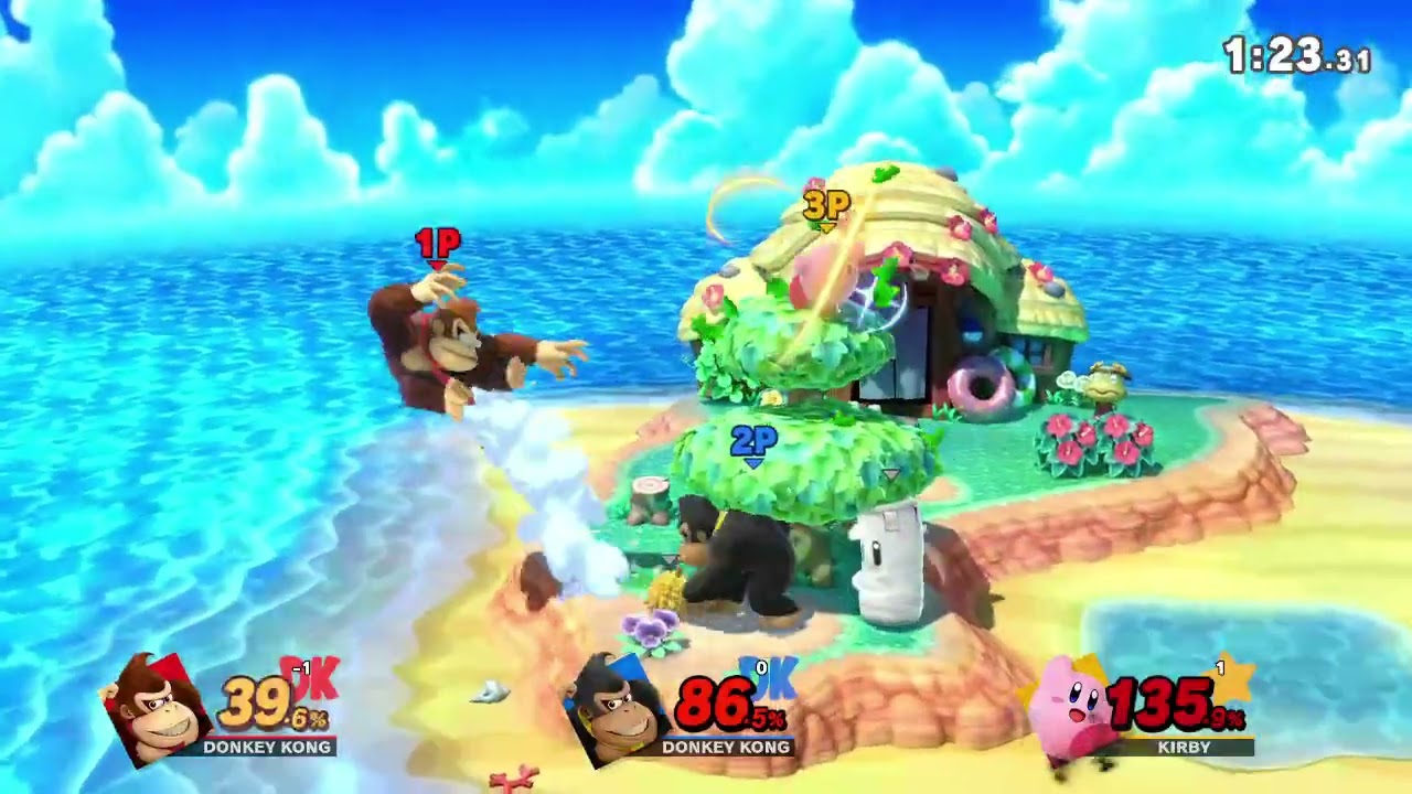 スマブラSP リプレイ タイム制 12952 [26年01月分]【ドンキーコング 快勝 歓声 ※リンチ気味の疑い 2P自分】