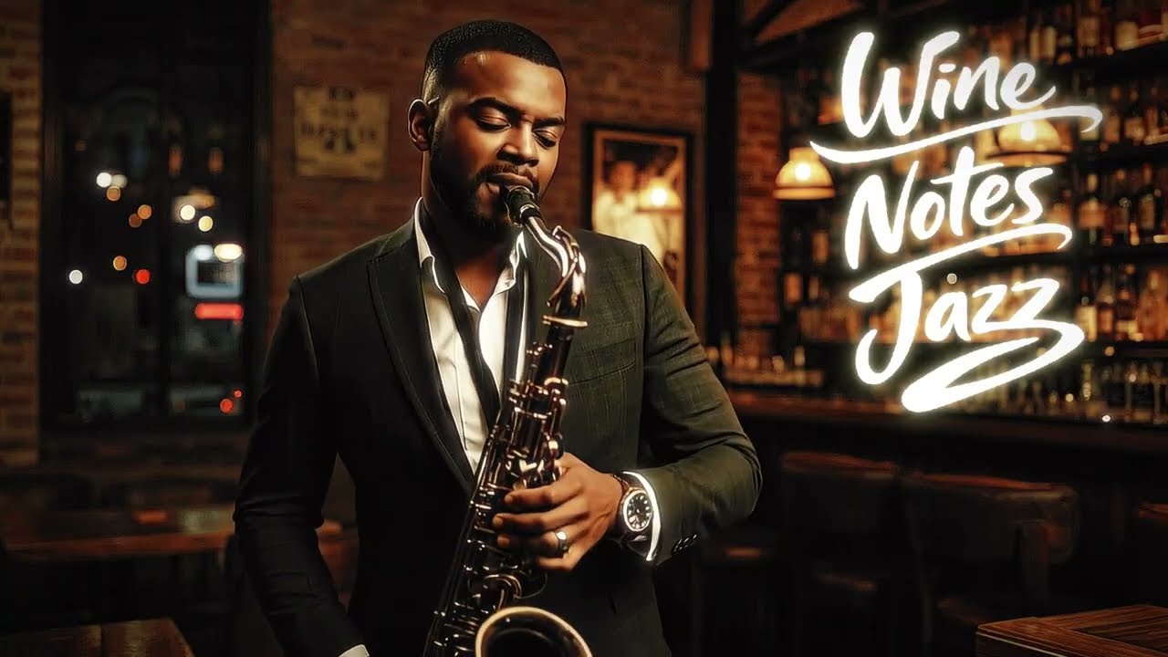 Cozy Wine Bar Ambience | Soft Jazz Saxophone & Piano 🍷🎷
