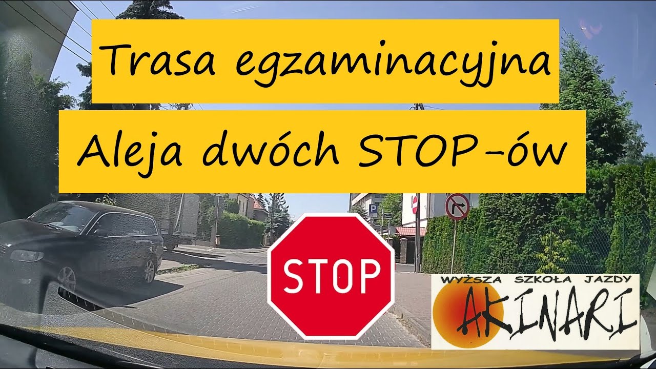 Trasa egzaminacyjna Poznań - Aleja dwóch STOP-ów