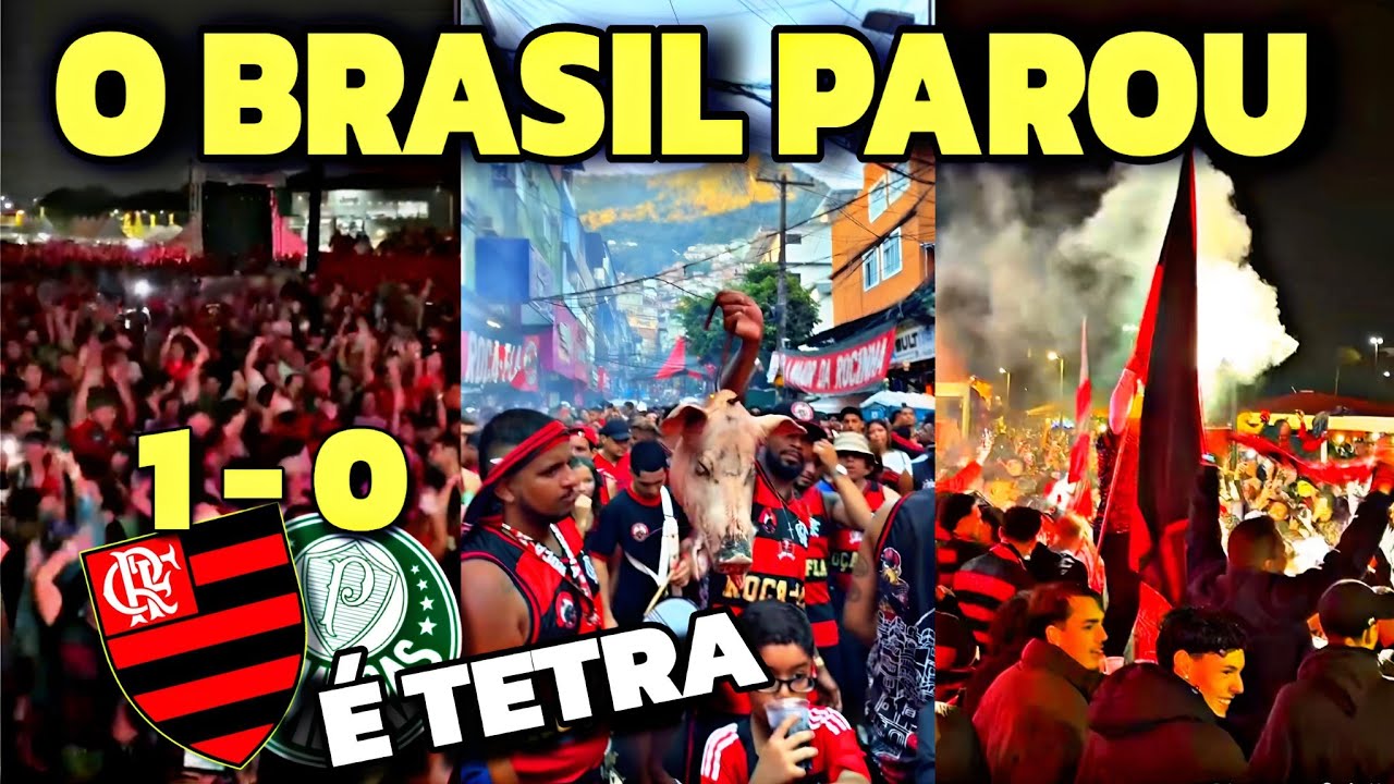 🔥DE ARREPIAR ! CAMPEÃO! COMEMORAÇÃO DA TORCIDA DO FLAMENGO AO REDOR DO BRASIL 