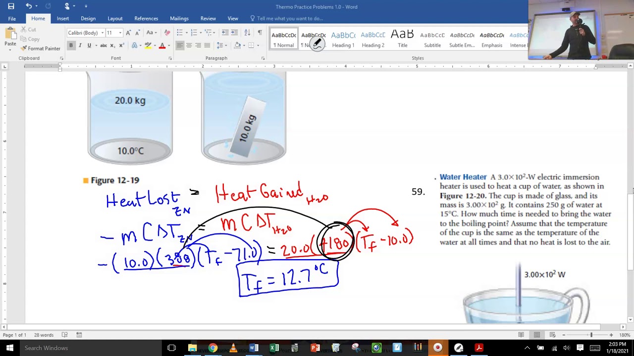 Unit 9 Thermodynamics Practice Problems 1 Answer Key