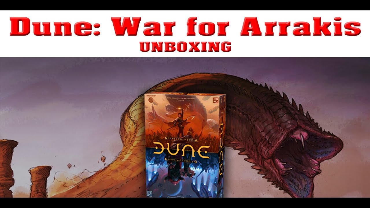 Dune War for Arrakis Board Game Unboxing | The Game Warrior | March 20th, 2024