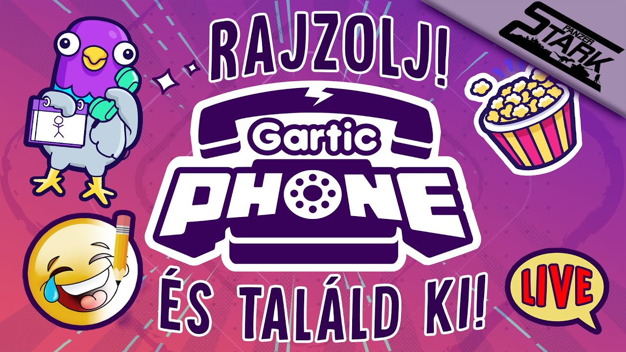 Gartic Phone - 1.Rész (Amikor Egy Pletyka Elszabadul..😂) - Stark LIVE