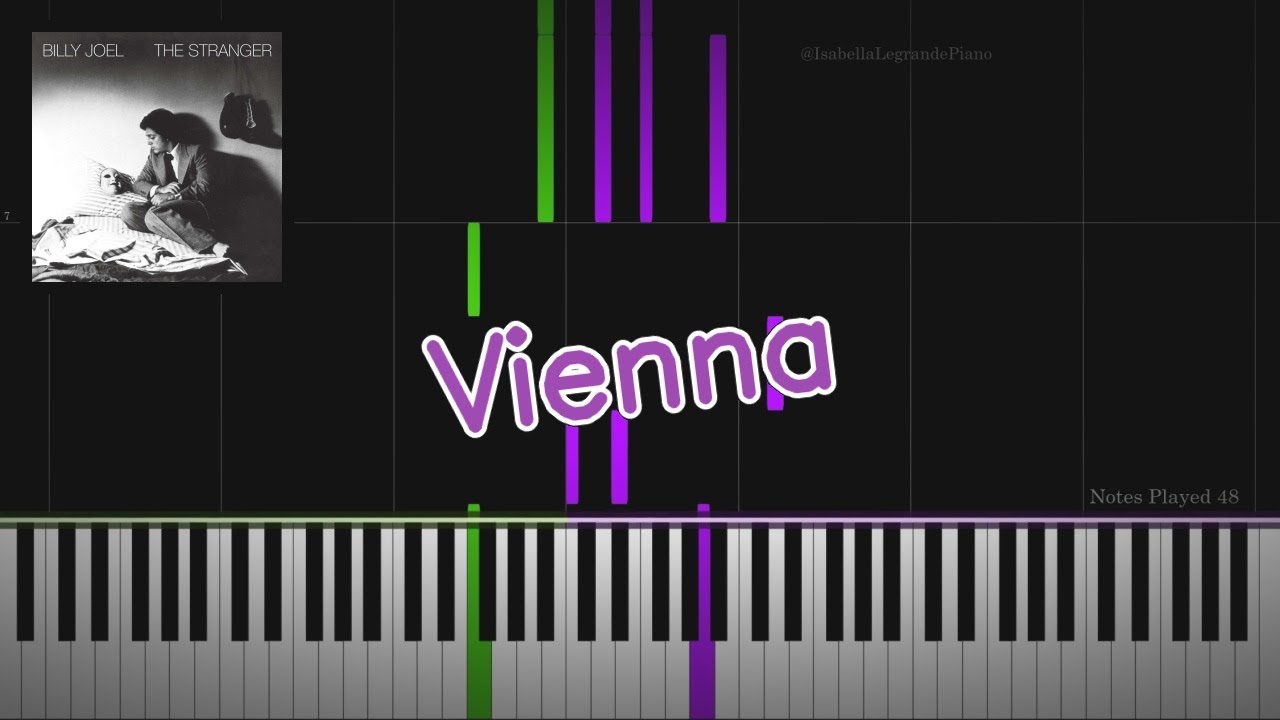 Vienna by Billy Joel - Piano Cover and Tutorial by Isabella Legrande
