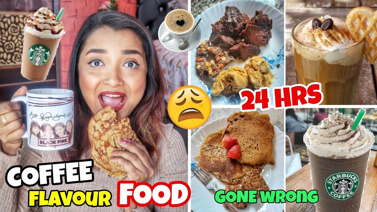 I ate COFFEE Flavoured FOOD for 24 Hours - Impossible Food Challenge - India