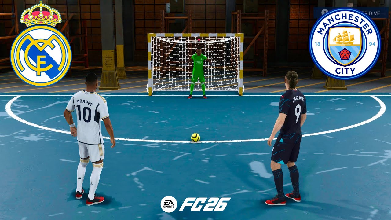 FC 26 VOLTA FOOTBALL | MBAPPE VS HAALAND | REAL MADRID VS MAN CITY | PENALTY SHOOTOUT - PS5