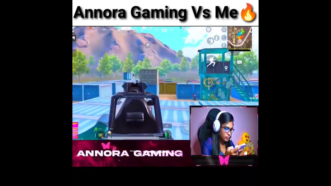 #Annora Gaming | Annora Gaming vs Me🔥🥵 Pro Girl Gamer😱#shorts #bgmi #pubgmobile #pubg