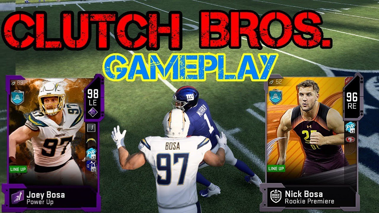 THESE BROS. ARE SO CLUTCH! (Ultimate Team) [Madden20] BOSA BROS GAMEPLAY