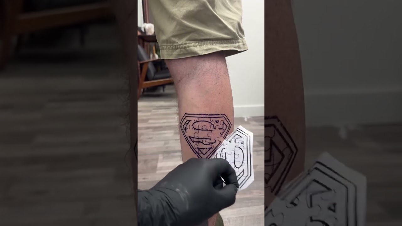 A tribute from father to son. &ldquo;For you, my real hero.&rdquo; ❤️ #patchtattoo by @dudalozanotattoo