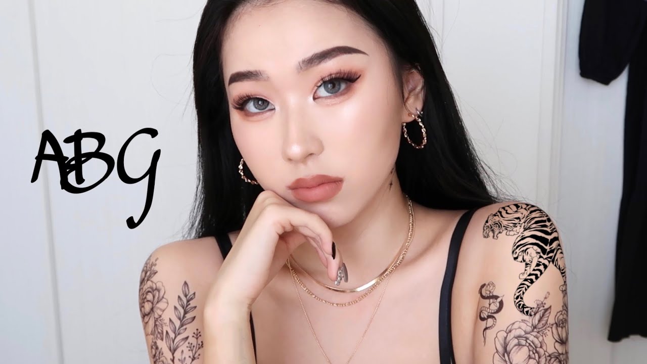 【ABG MAKEUP】のっぺり顔でも濃いメイクも物に出来るのよ💋난 섹시한 언니가 되고싶다고요!! 외국에서 유행하는 메이크업 도전!!