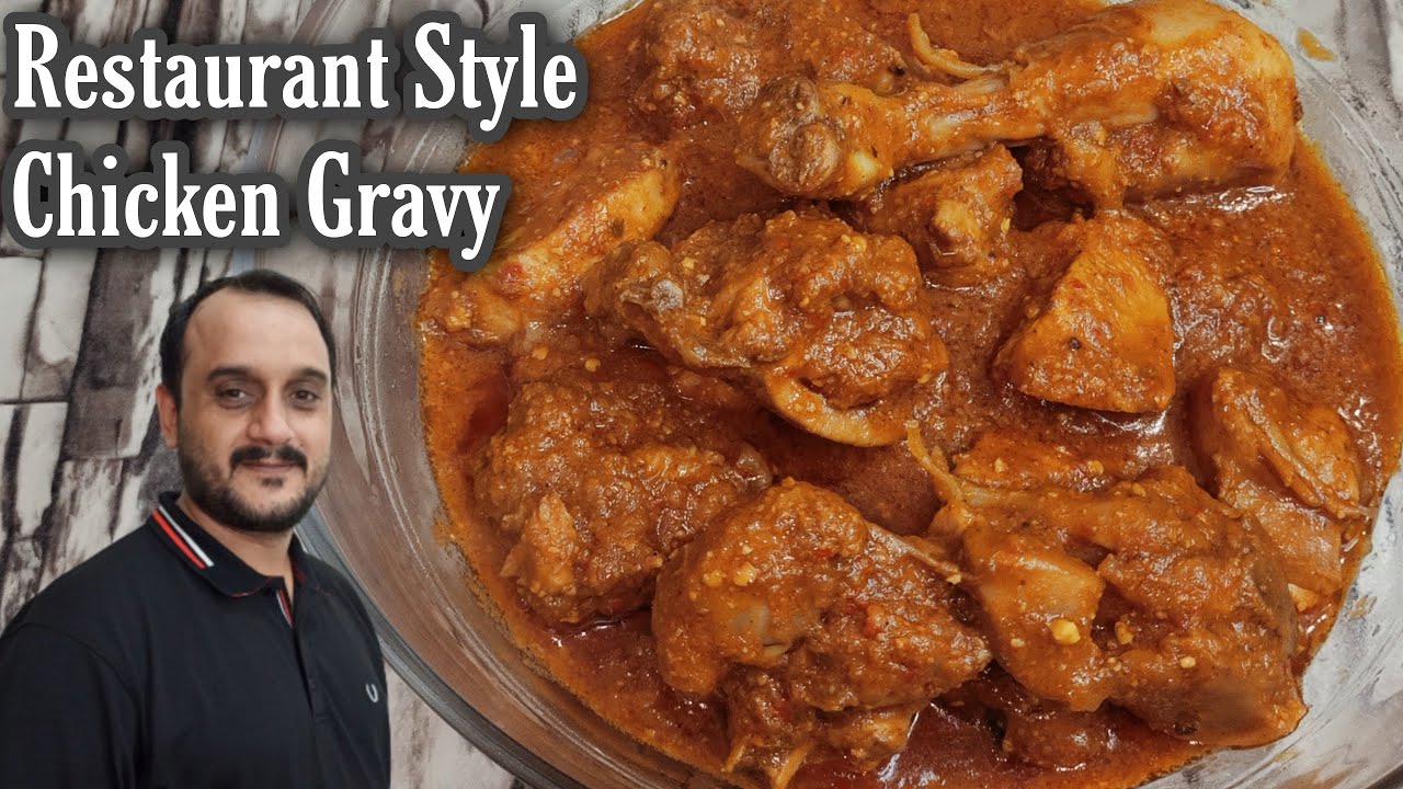 RESTAURANT STYLE CHICKEN GRAVY | CHICKEN GRAVY RECIPE | CHICKEN RECIPE | USMAN FOOD SECRETS