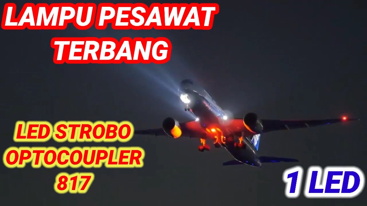 DIY Led airplane optocoupler 817 || Lampu pesawat terbang || LED FLASHER opto 817