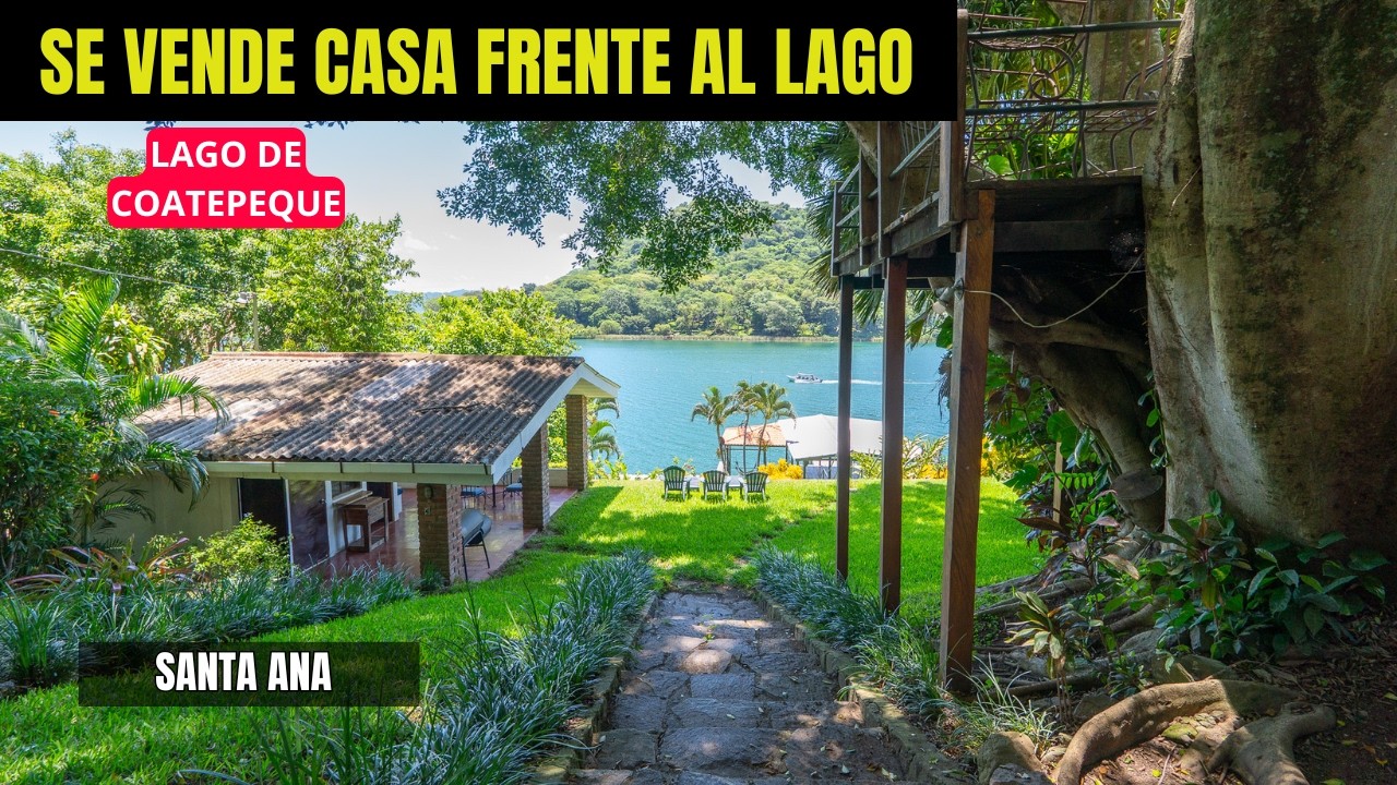 TE IMAGINAS VIVIR FRENTE AL LAGO MAS HEMOSO DE EL SALVADOR ?