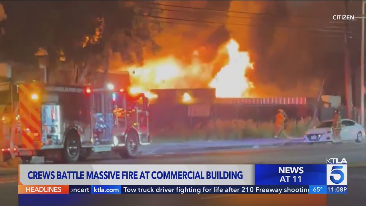 Firefighters battle Fourth of July blazes around Los Angeles