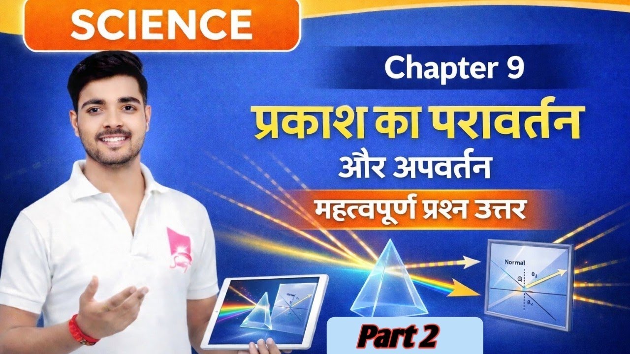 Class 10 Science Chapter 9 | प्रकाश का परावर्तन और अपवर्तन | Important Questions | Board Exam 2026