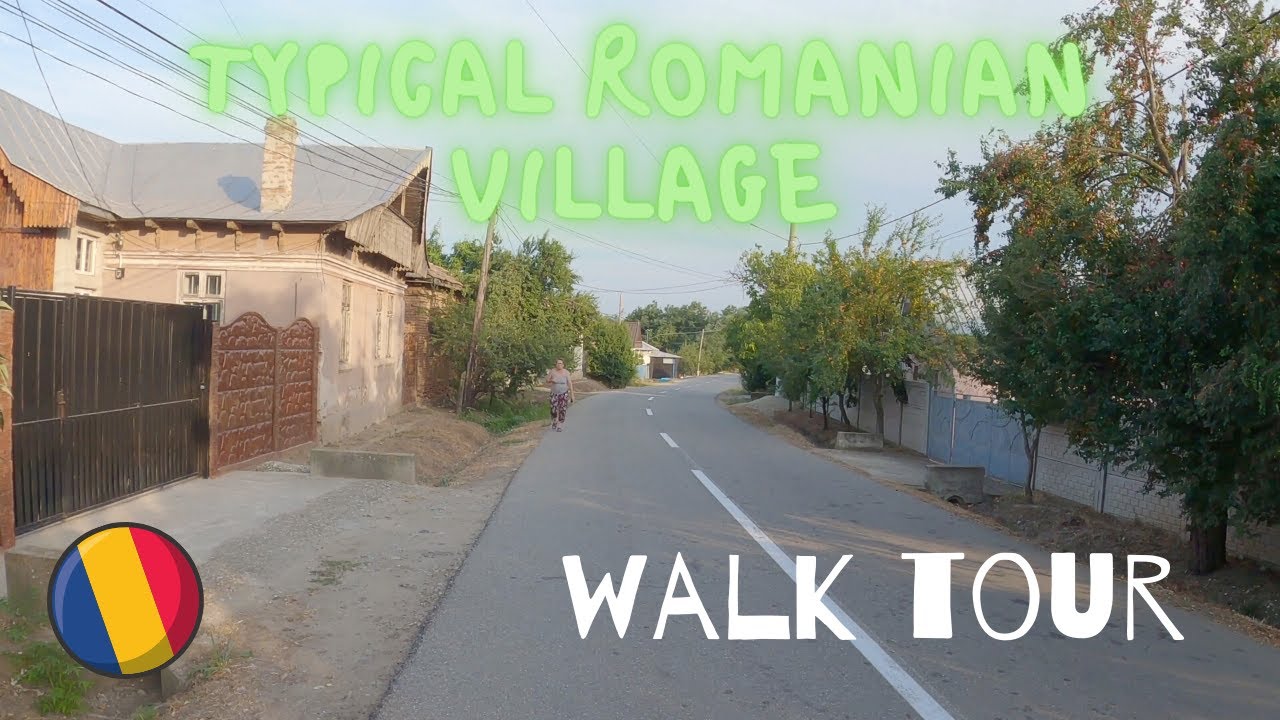 [4K] Rural romanian village Robanestii de Sus full walk tour