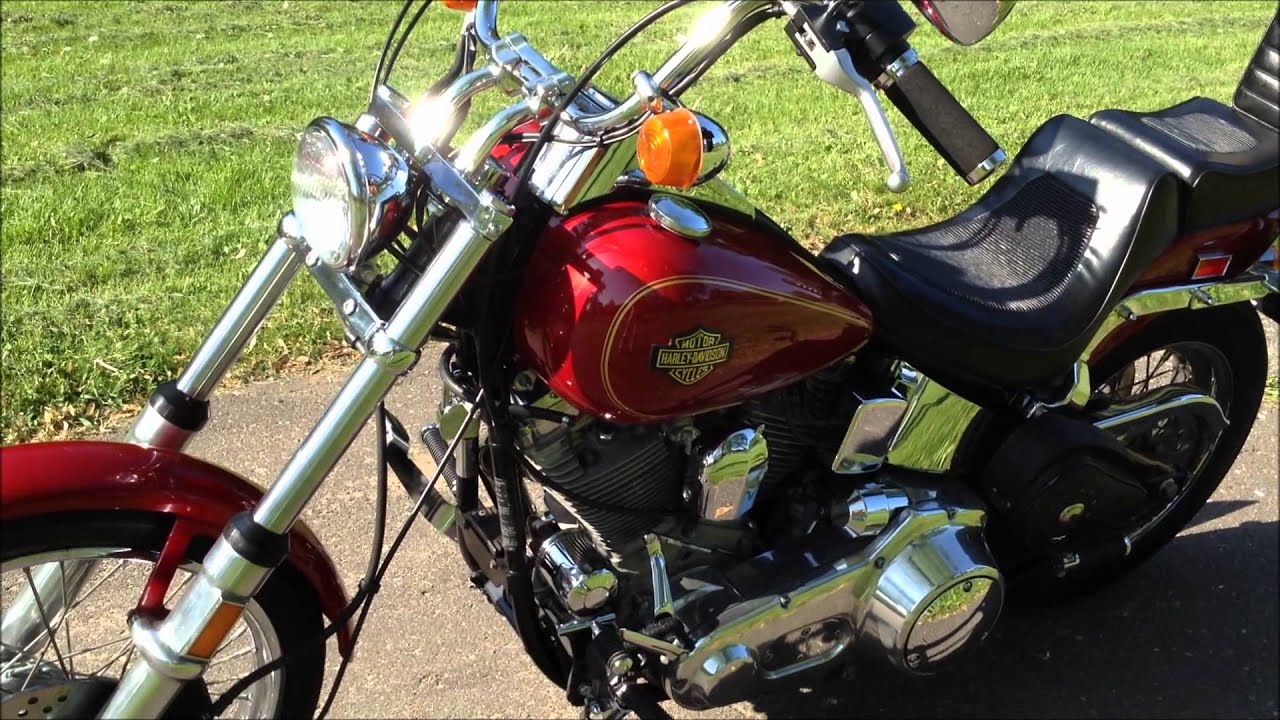 1984 Harley Davidson FXST Softail, First Year, Candy Red, Kickstart, Chain Drive EVO