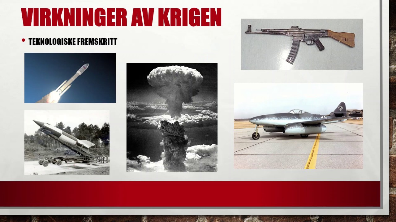 Andre verdenskrig. Konsekvenser