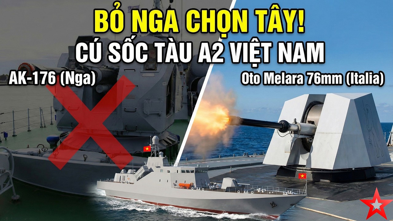 Thực hư tàu chiến A2 Việt Nam bỏ pháo hạm Nga, chọn hàng hiệu Italia
