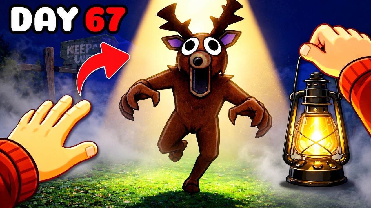 I Survived 99 Nights In The Forest! (Kinda) Roblox!!!