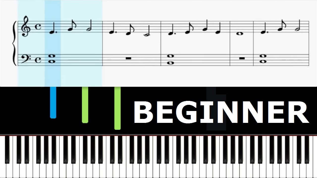 Spinning Song - Piano Lesson Slow BEGINNER