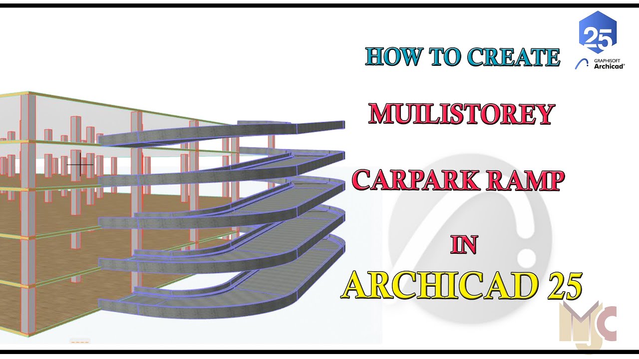 MUILTISTOREY CARPARK RAMP  USING RAIL AND BEAM TOOLS