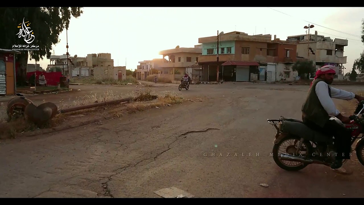 جولة في شوارع مدينة خربة غزالة بريف درعا الشرقي ج (3)