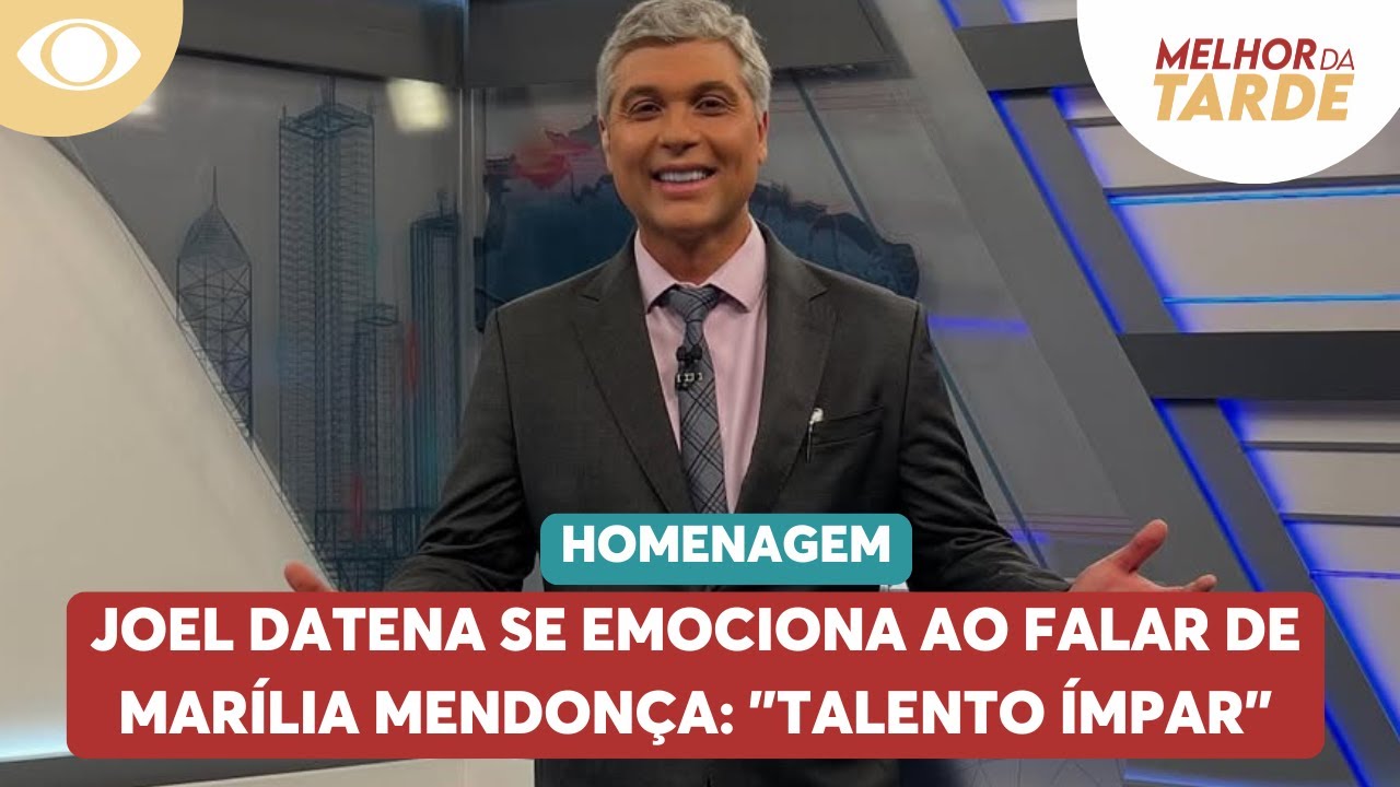 Joel Datena se emociona ao falar de Mar&iacute;lia Mendon&ccedil;a: 