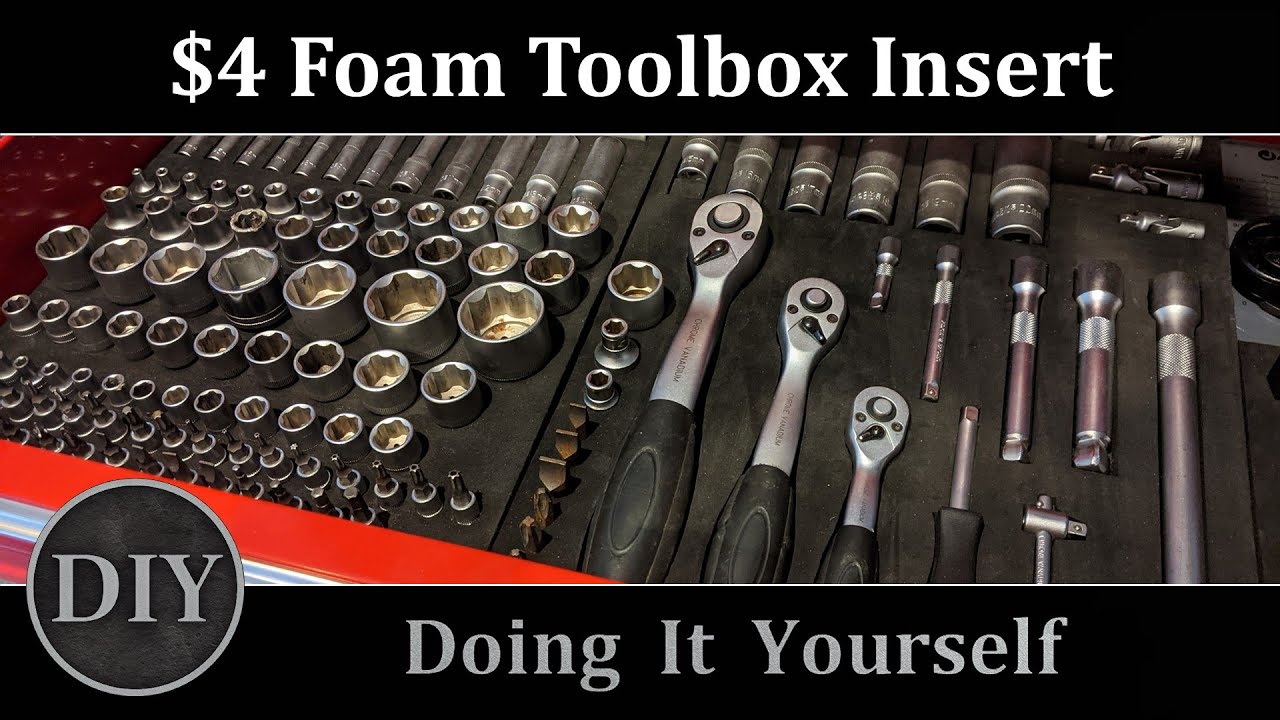 DIY Foam Toolbox Organizer for $4