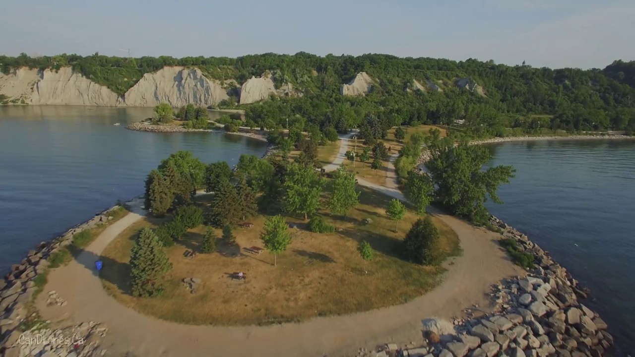 The Dangers of Scarborough Bluffs - Aerial 4K