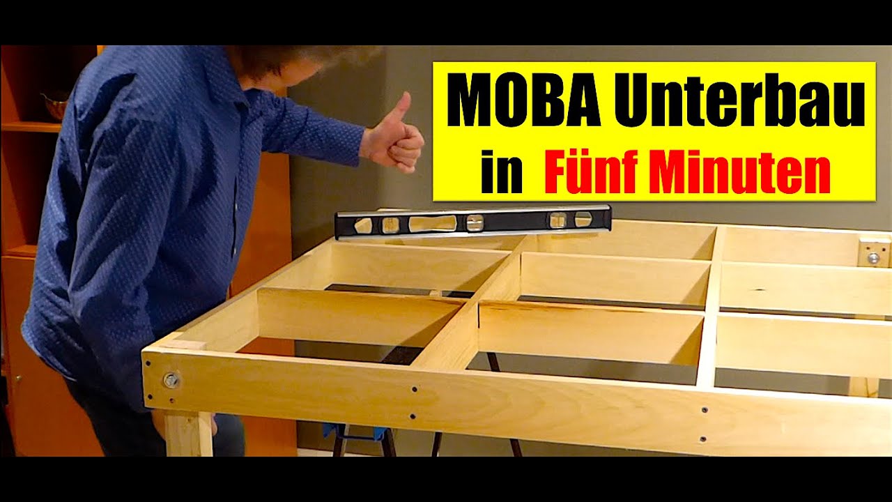 Märklin Modellbahn - Holzunterbau in Fünf Minuten