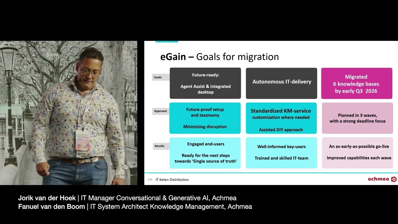eGain Solve26 London Video Bite | Achmea