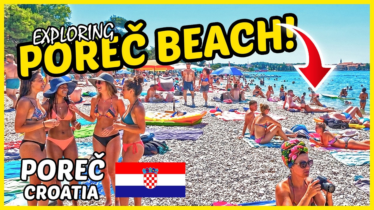 Porec Beach Walk | Porec Croatia Beach