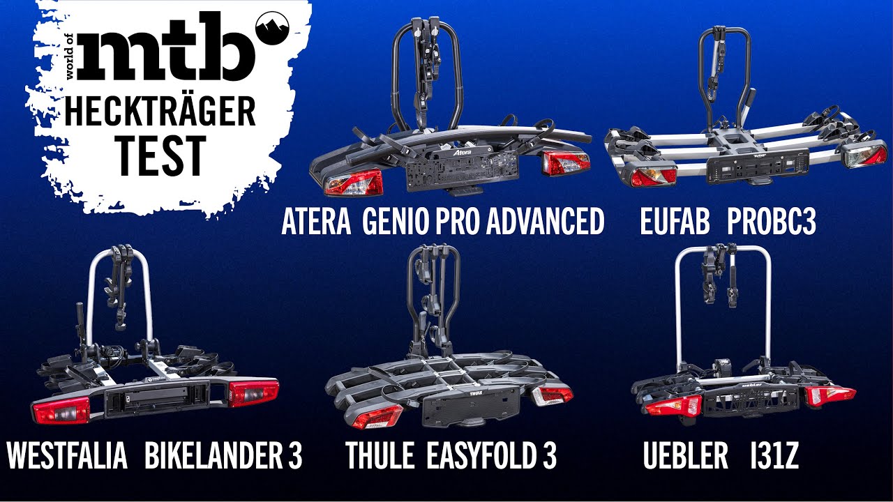 TEST: 5 Fahrradträger für die Anhängekupplung I Atera, Thule, Eufab, Westfalia, Uebler I Heckträger