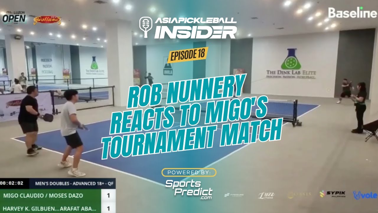 Rob Nunnery Reacts to Migo's 4.5 Tournament Match? 3 tips to get out of the 4.5 level.