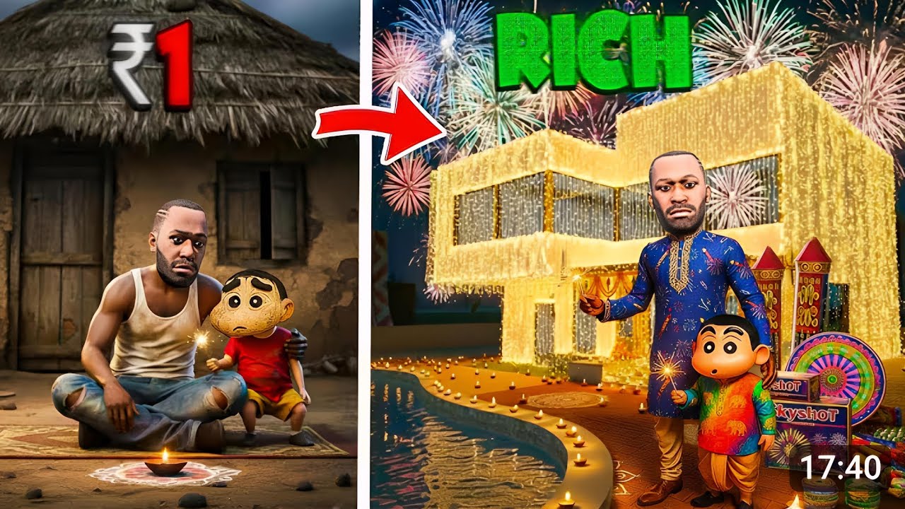 Franklin in poor condition 😭 and patlu in Indian bike game 3D 💥🥺