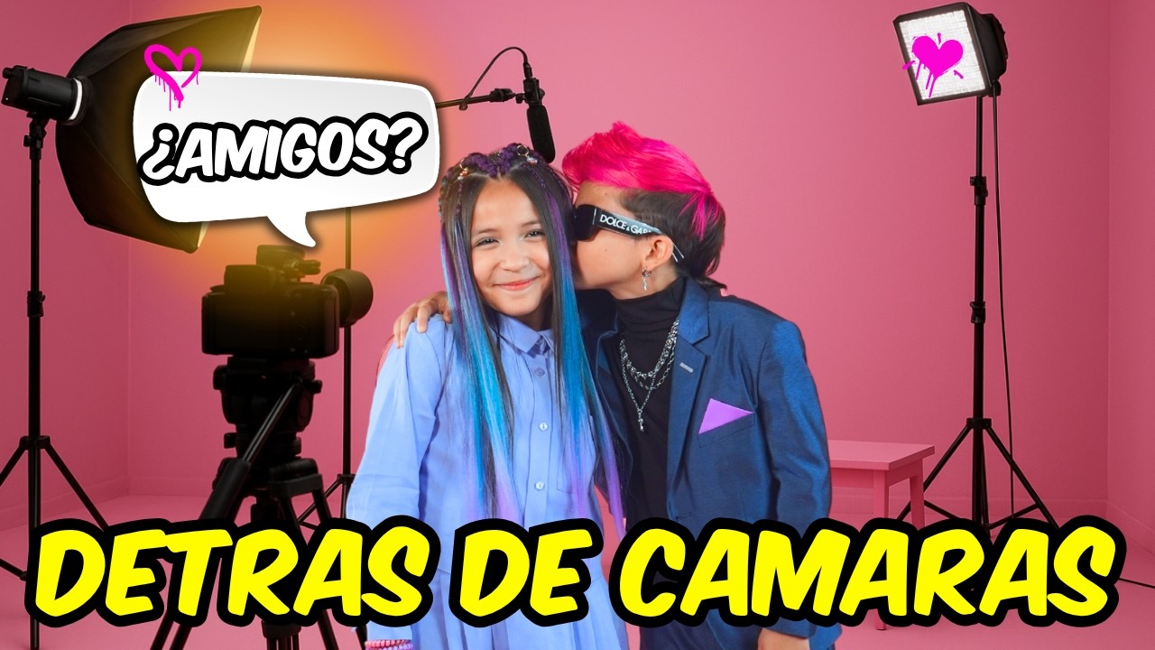 DETRAS DE CAMARAS CARITA BONITA @Junicelfamoso Y @hermanitasCARDENAS